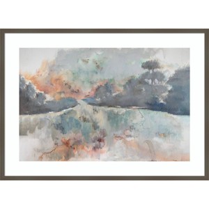 Amanti Art Outer River Banks I by Mary Parker Buckley Wood Framed Wall Art Print - 1 of 4
