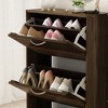 FUFU&GAGA 3 Shelf Shoe Cabinet Entryway Cabinet Woodgrain Design Shoe Racks - 4 of 4
