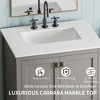 Whisen 30” Freestanding Bathroom Vanity with Marble Top, Ceramic Sink, Two Soft-Close Doors and Drawer, No Installation Required - 4 of 4