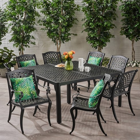 Christopher knight home hallandale set of 2 cast aluminum patio chairs hot sale