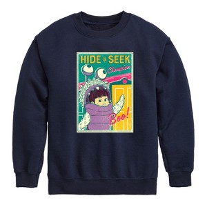Boys' - Disney - Boo Hide And Seek Graphic Long Sleeve Fleece Sweatshirt - 1 of 4