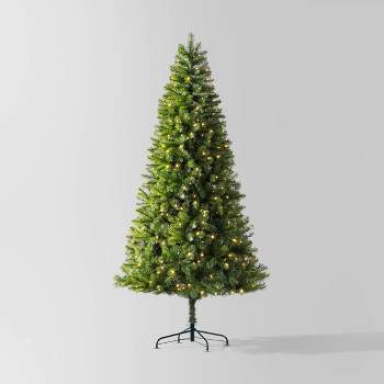 7.5' Pre-lit LED Alberta Spruce Artificial Christmas Tree Warm White Lights - Wondershop™