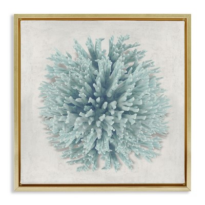 Stupell Industries Coral Ball Blue Sea Beach Design, 18" x 18"