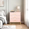 Dresser for Bedroom with 4 Drawer, Modern Dressers Chest of Drawers, with Wide Drawers and Metal Handles, Wood Dressers - 4 of 4
