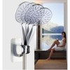 ABS Wall-Mounted Adjustable Shower Head Bracket with Electroplating Finish, Lightweight, Angle Adjustable, Up to 100¡æ Temperature Resistant - 3 of 4