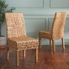 Sanibel 18" H Water Hyacinth Side Chair (Set of 2) - FOX6504 - Safavieh Couture - 4 of 4