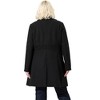 Agnes Orinda Women's Plus Size Notched Lapel Single Breasted Back Split Winter Long Pea Coats - 4 of 4