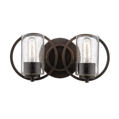 Millennium Lighting Delano 2 - Light Vanity in  Rubbed Bronze