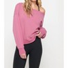 Women's La Vida Off Shoulder Sweatshirt - SPIRITUAL GANGSTER - 4 of 4