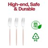 Smarty Had A Party Silver w/ Pink Handle Moderno Plastic Dinner Forks - 480 pcs - 4 of 4