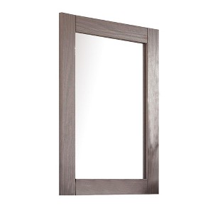 Royal Hampton Dresser Mirror with Rectangular Frame, Gray Brazilian Pine Wood - 1 of 4
