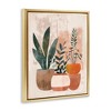 Stupell Industries Earthy Boho Potted Plants Black Framed Floater Canvas Wall Art - 3 of 4