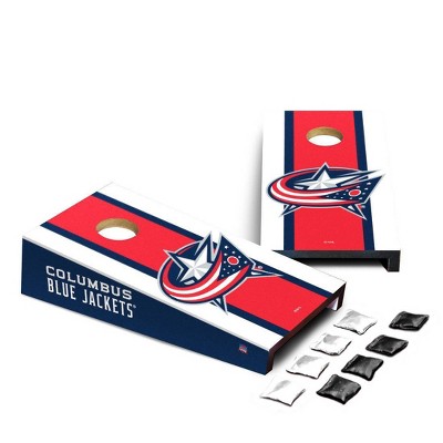 NHL Columbus Blue Jackets Desktop Cornhole Board Set