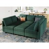 Belffin Corduroy Modular Sectional Sleeper Sofa 9 Seat Convertible with Storage Ottomans Modular Sectional Couch Bed for Living Room - 3 of 4