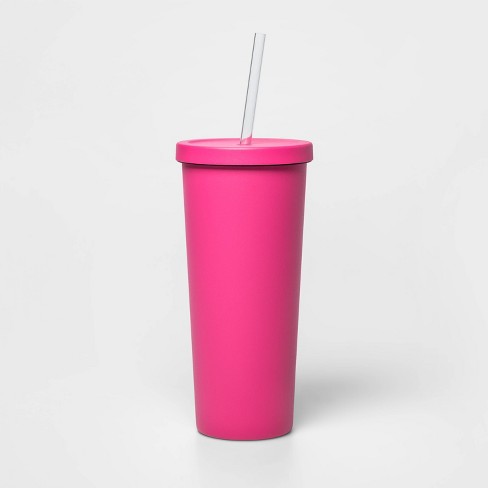 Antage pust metal 20oz Stainless Steel Tumbler With Straw Pink - Sun Squad™ : Target