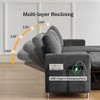 Vipbear 81 in Sectional Sofa Bed with Pull Out Bed,L-Shaped Couch Sleeper Sofa with Reclining Backrest,Reversible Storage Chaise,Tool-Free Assembly - 4 of 4