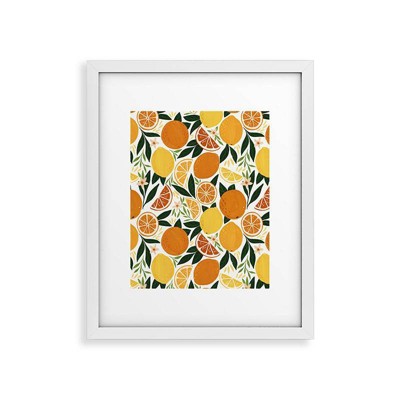 Avenie Citrus Fruits Framed Wall Art - Deny Designs