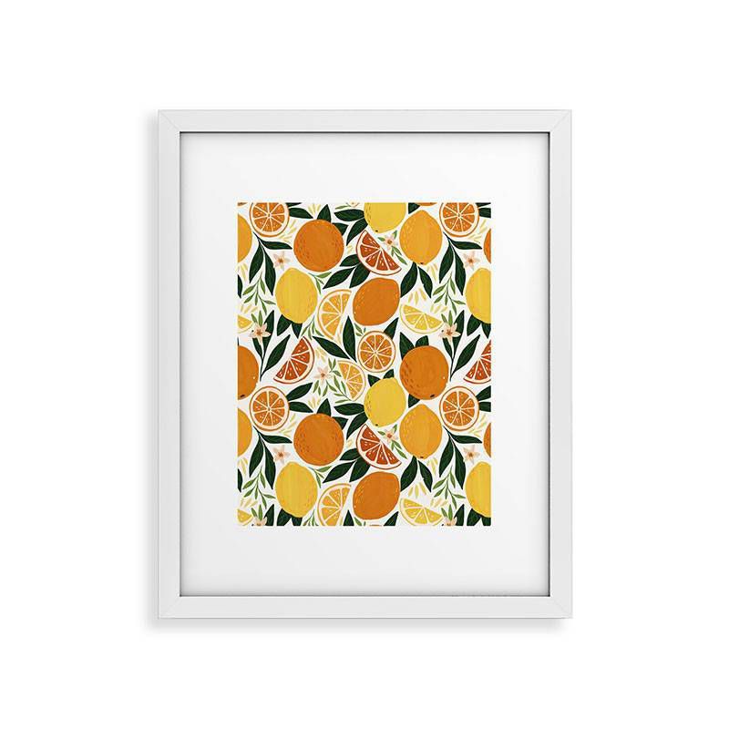 Avenie Citrus Fruits Framed Wall Art - Deny Designs, 1 of 4