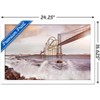 Trends International Roller Coaster Bridge Framed Wall Poster Prints - 3 of 4