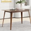 47" Rectangle Dining Table with Solid Wood Legs,Walnut Dining Table for Small Space,Dining Room,Living Room-Tanpinhause - 3 of 4