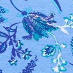 french blue jacquard floral