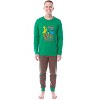 Sesame Street Child Boys' Christmas Happy Holidays Sleep Pajama Set Green - 2 of 4