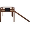 NicBex Full Size Loft Bed Pine Bed Frame with Slide, Ladder and Full Length Guardrail, No Box Spring Required - 4 of 4