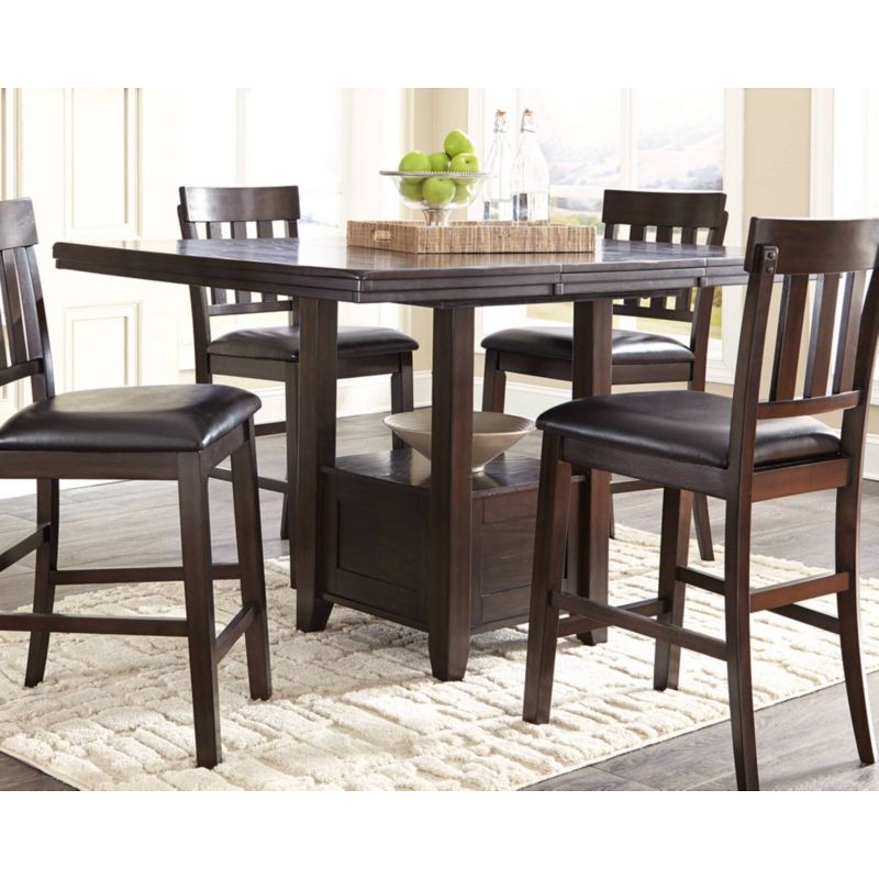 Counter Height Extendable Dining Table Dark Chestnut - Signature Design by Ashley, 3 of 9