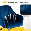 NicBex Adjustable Height Velvet Home Office Chair with Casters for Work Study Vanity - 4 of 4