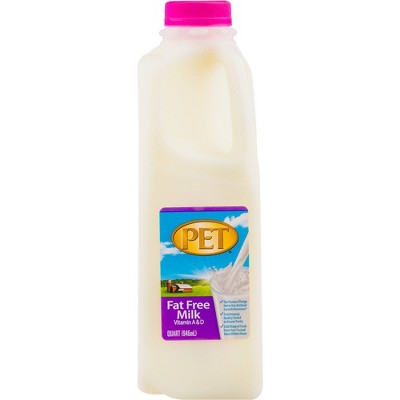 PET Dairy Fat Free Skim Milk - 1qt