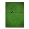 Trademark Fine Art -Nicole Dietz 'Lone Bird Green' Canvas Art - 2 of 3