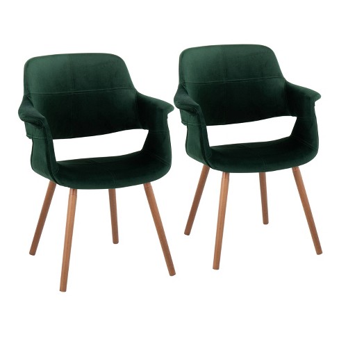 Vintage green best sale dining chairs