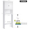 Dcolora Over The Toilet Cabinet for Bathroom Storage, Above Toilet Storage Cabinet with Doors - 3 of 4
