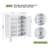Shoe Storage Cabinet with Glass Doors, 5-Tier Freestanding Shoe Organizer Cabinet - 2 of 4