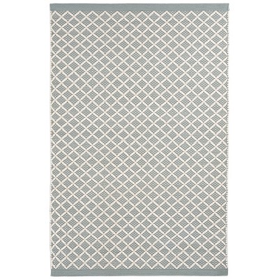 Blue Trellis Handwoven Synthetic Indoor/Outdoor Rug