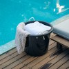 Life Story Open Storage Bucket, Round Plastic Container with Rope Handles, 17 Gallon, Black, 2 Pack - 4 of 4