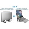 Mount-It! Vertical Laptop Stand - Aluminum Vertical Laptop Holder | 2 in 1 Laptop Riser for Desk | Vertical MacBook Stand for MacBook Air, MacBook Pro - 4 of 4