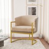 Christopher Knight Home Kaelis Modern Faux Fur Upholstered Accent Chair - 2 of 4
