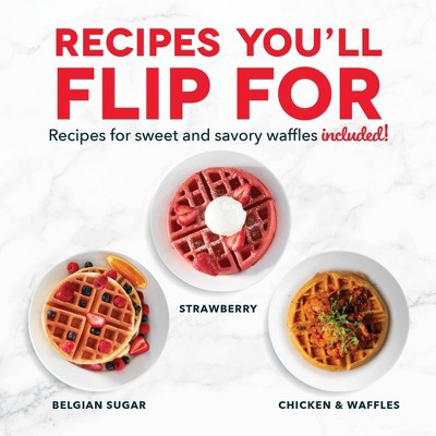 Dash Nonstick Ceramic Flip Belgian Style Waffle Maker