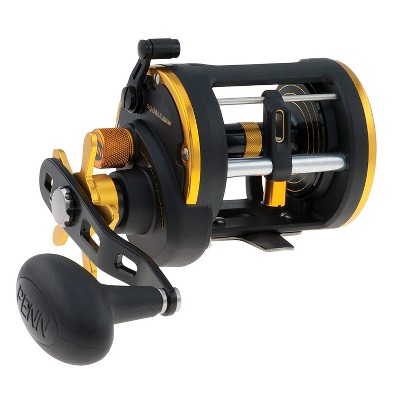 Penn SQL20LW Squall Levelwind Lightweight Saltwater Fish Trolling Fishing Reel, Black & Gold