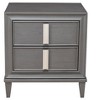 Alpine Furniture Lorraine Nightstand, Grey - 2 of 4