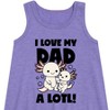 Girls' - Instant Message - I Love My Dad A Lotl Graphic Sleeveless Aline Dress - 2 of 4