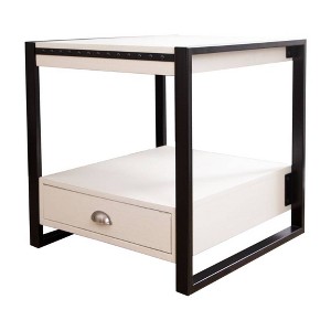 Mallory Wood End Table White - Abbyson Living