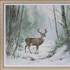 Framed Woodland Deer Print 16"L - 2 of 2