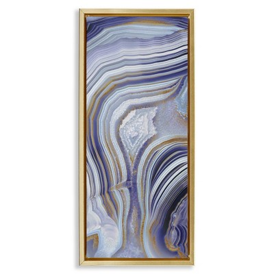Stupell Industries Agate Crystal Pattern Abstract Design, 11" x 25"