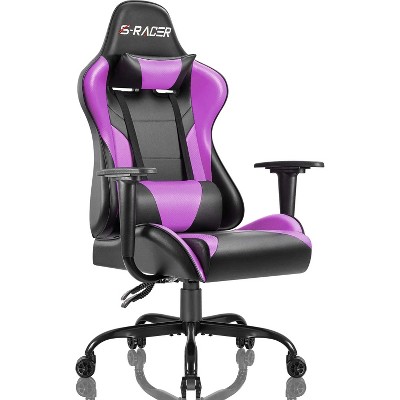 LACOO Gaming Chair Carbon Style Fiber with Massage