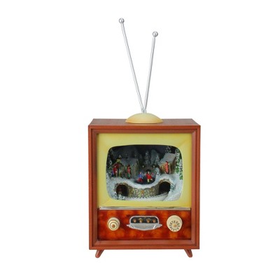  Roman 10" Musical Retro Christmas Television Figure Decoration 