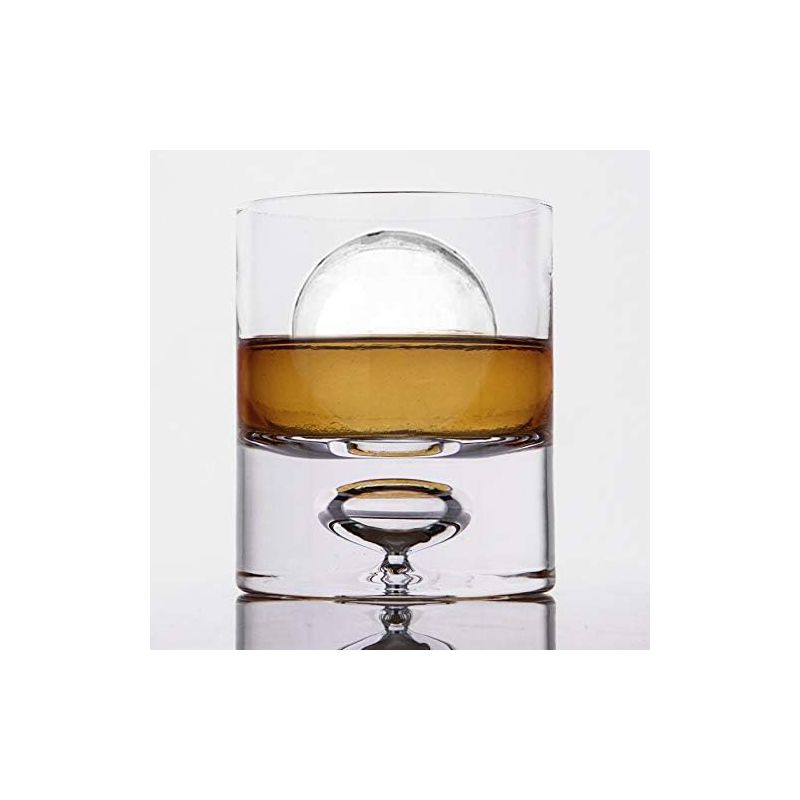 LEMONSODA Crystal Bubble Base Whiskey Glass Tumbler - 9.5oz - Set of 4, 5 of 7