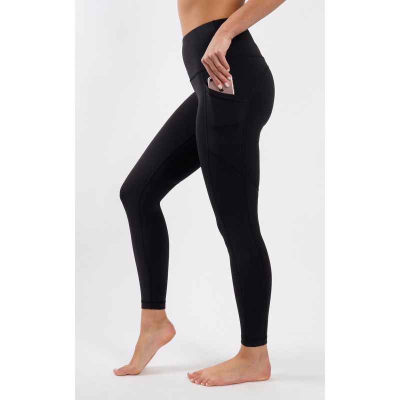90 Degree by Reflex Womens Interlink High Waist Ankle Legging with Back Curved Yoke, 3 of 6