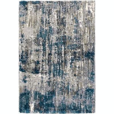 Oriental Weavers Aspen 2061L Grey/ Blue Indoor Area Rug - 2'3" x 7'6"